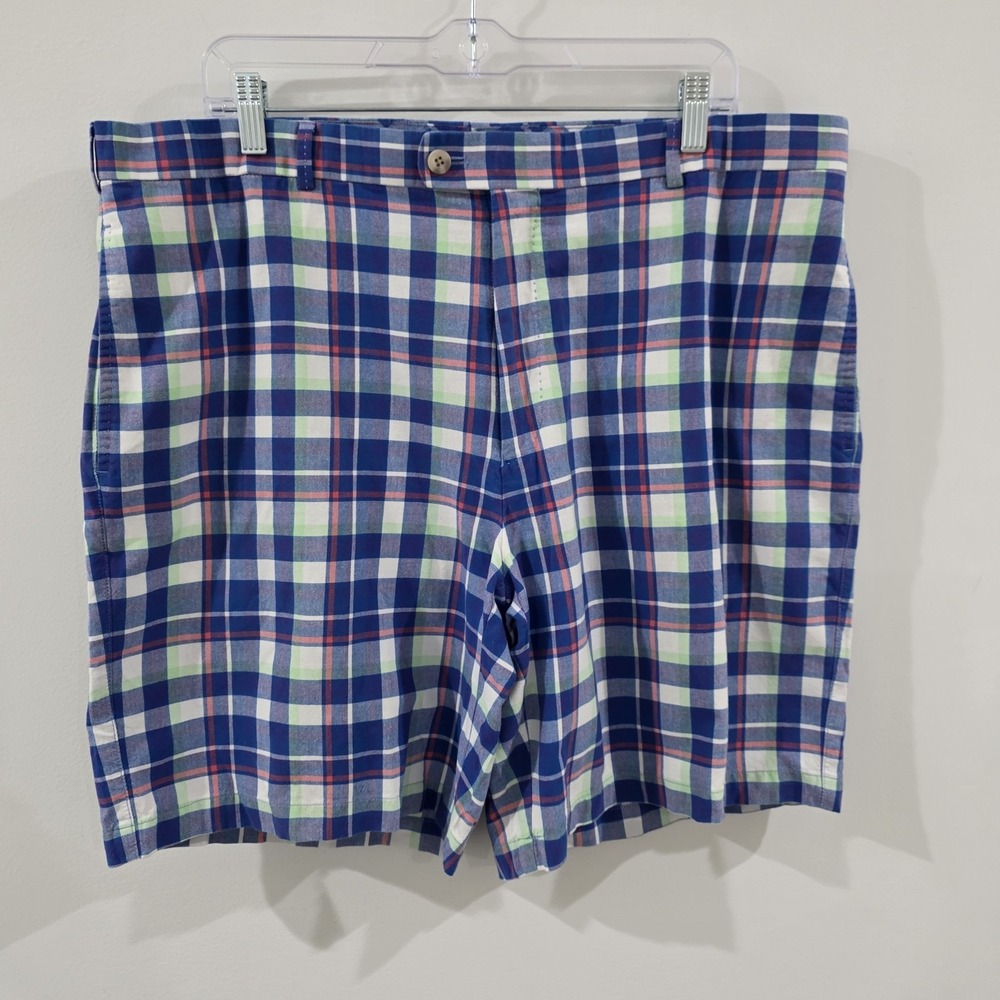 Peter Millar Mens Plaid Golf Shorts Size 40 Us Open Sporty Athleisure